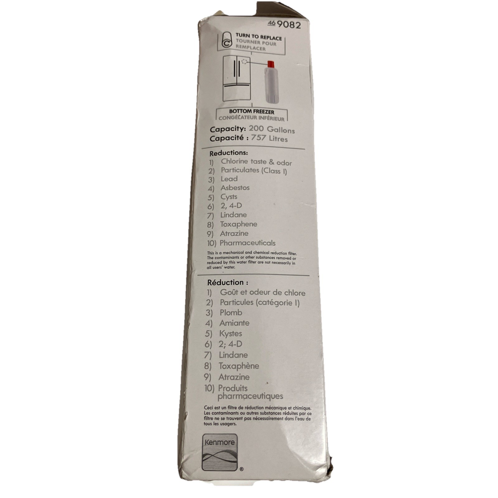 KENMORE Model 9082 469082 Replacement Refrigerator Water & Ice Filter NEW