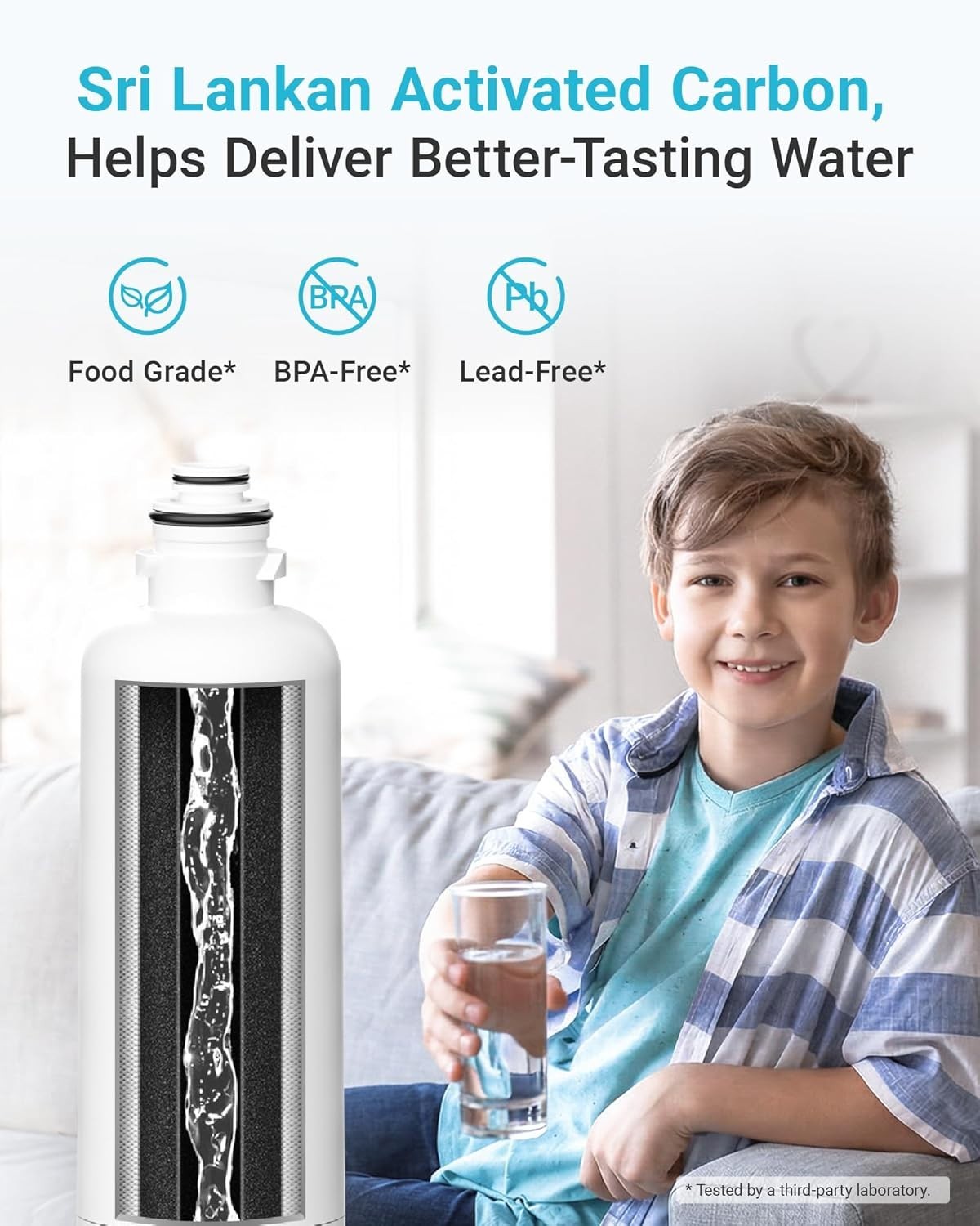 AQUA CREST Refrigerator Water Filters Replacement for Bosch® UltraClarity®, (3)