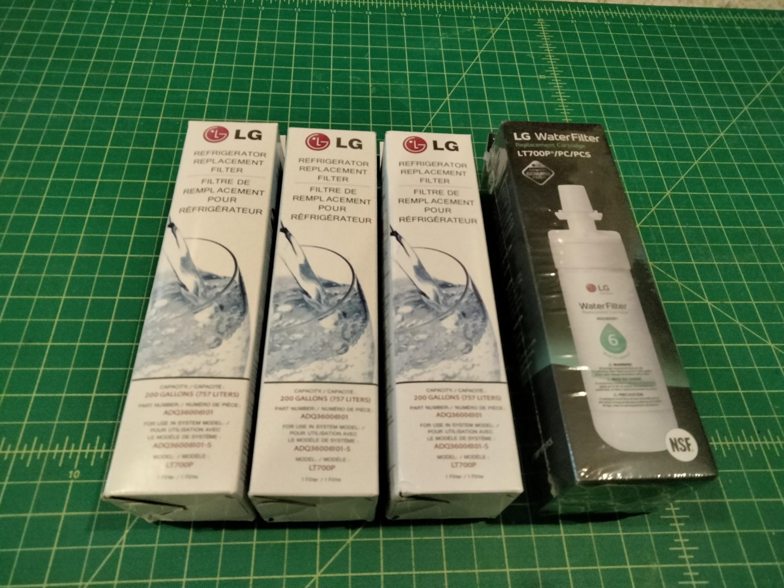 4 pack – Genuine OEM LG Water Filter Replacement Cartridge Lot LT700P