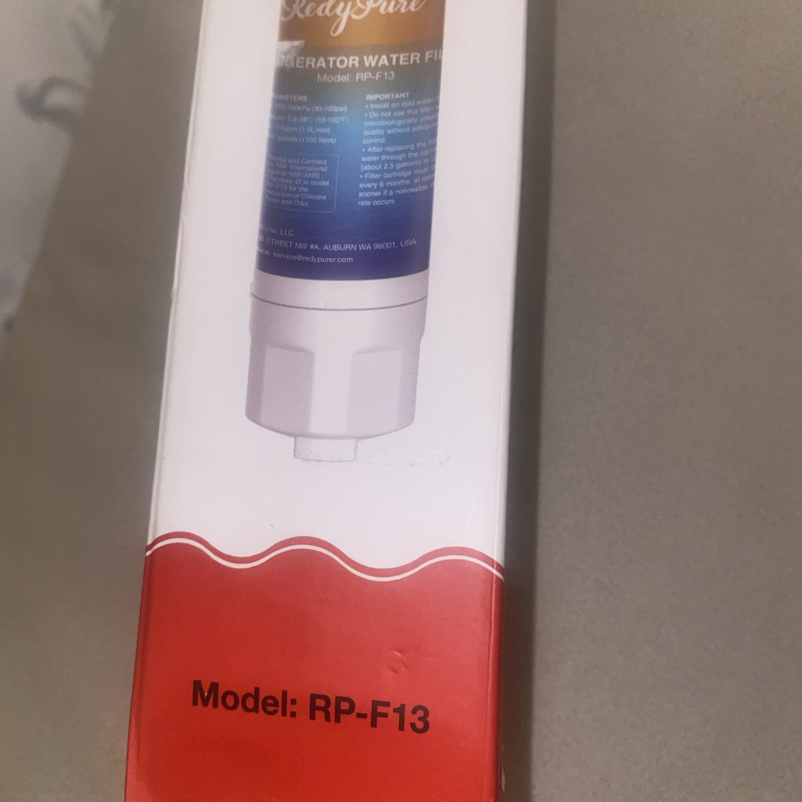 Redy Pure RP-Filter-13 Replacement Water Filter Brand New