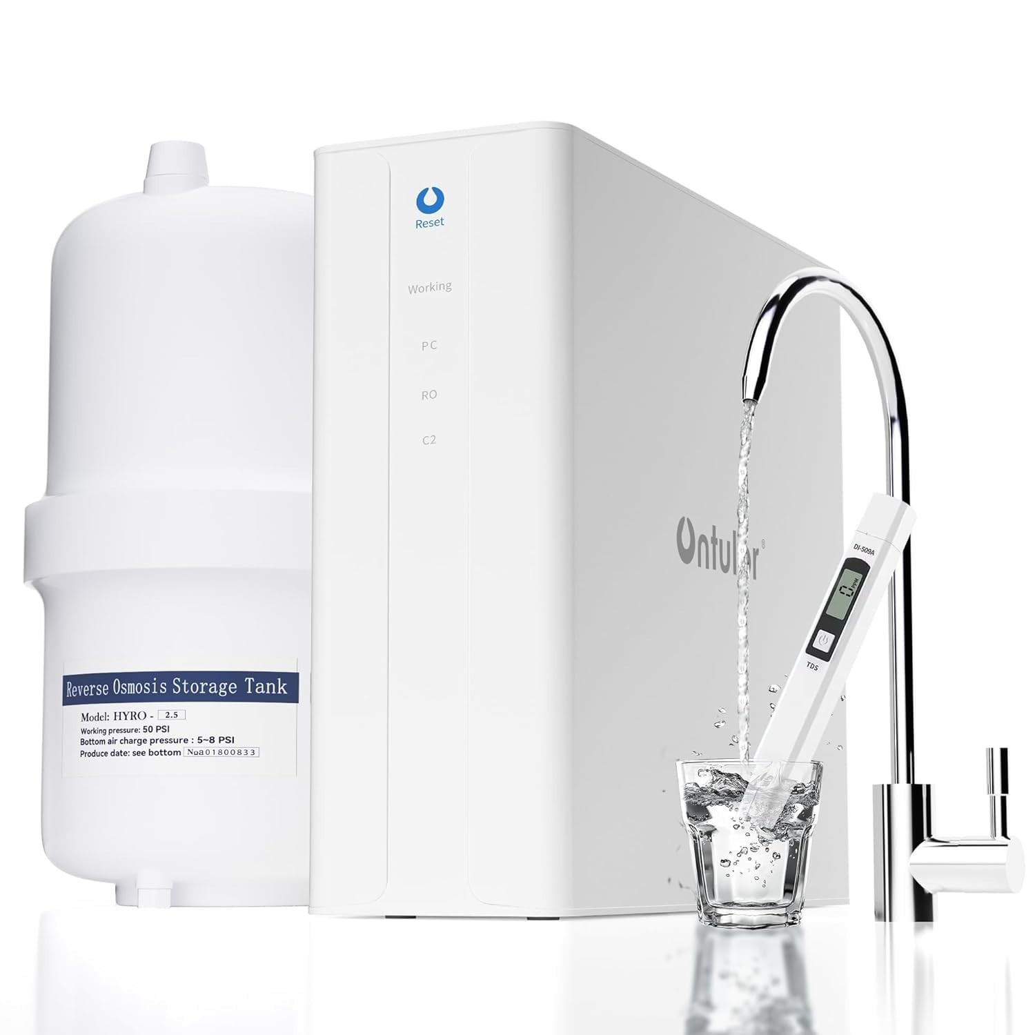 Ontulor S3OP Reverse Osmosis System 9 Stage Water Filter with Tank, New Open Box