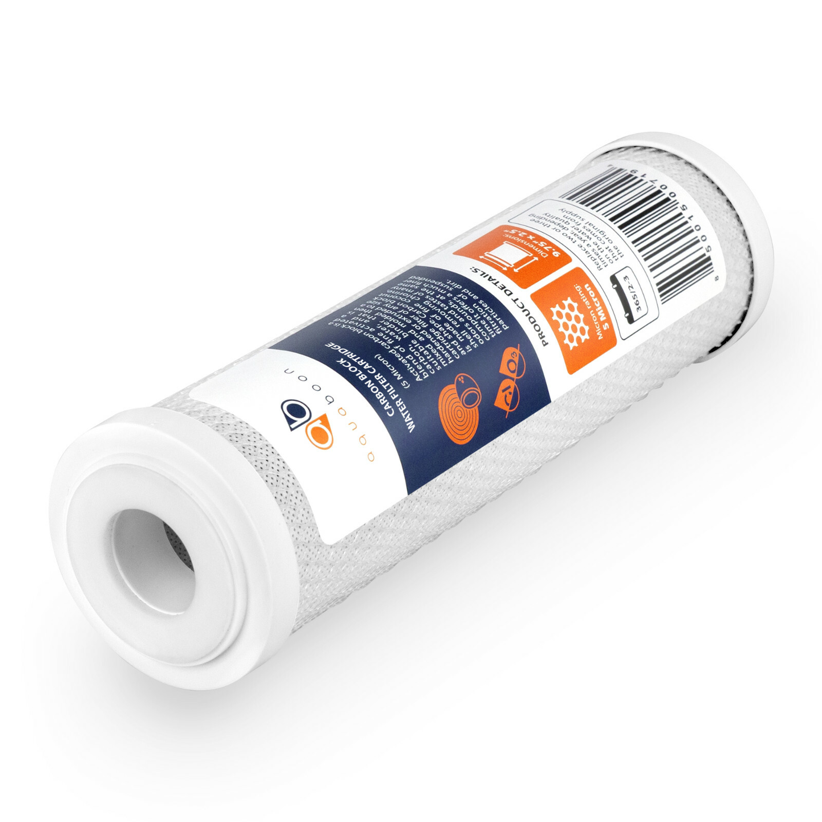 4PK of Coconut Shell Carbon Block 5µm CTO Water Filter Standard Size by Aquaboon