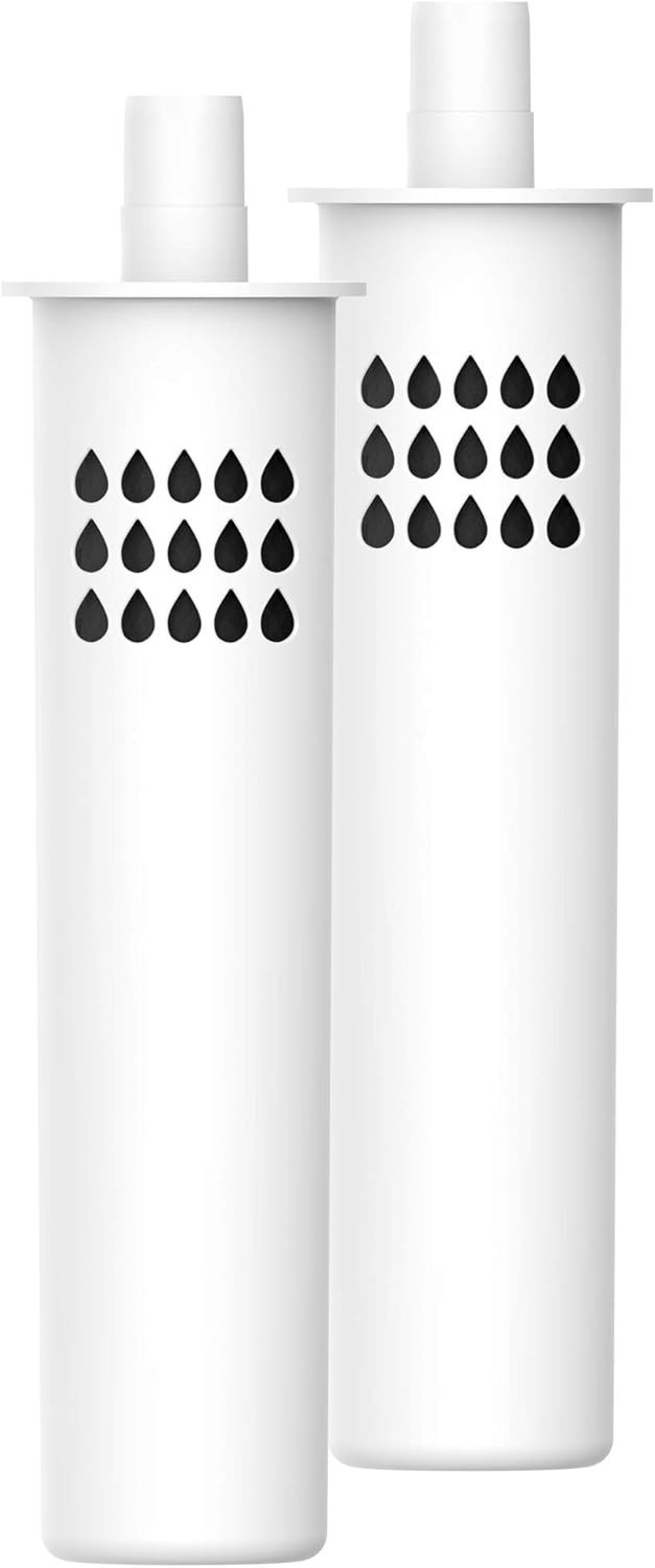 AQUA CREST BB02 Bottle Water Filter, Replacement for Brita®, 2 Count