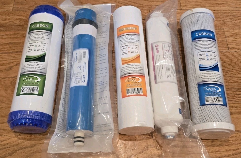 5 Various Express Water Alkaline Reverse Osmosis Water Filtration System Filters