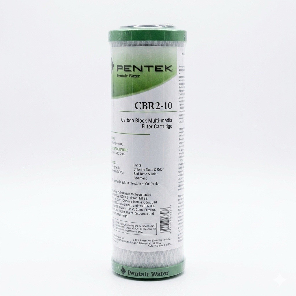10 Inch – Pentair CBR2-10 Active Carbon Block Water Filter Cartridge 0.5 Micron