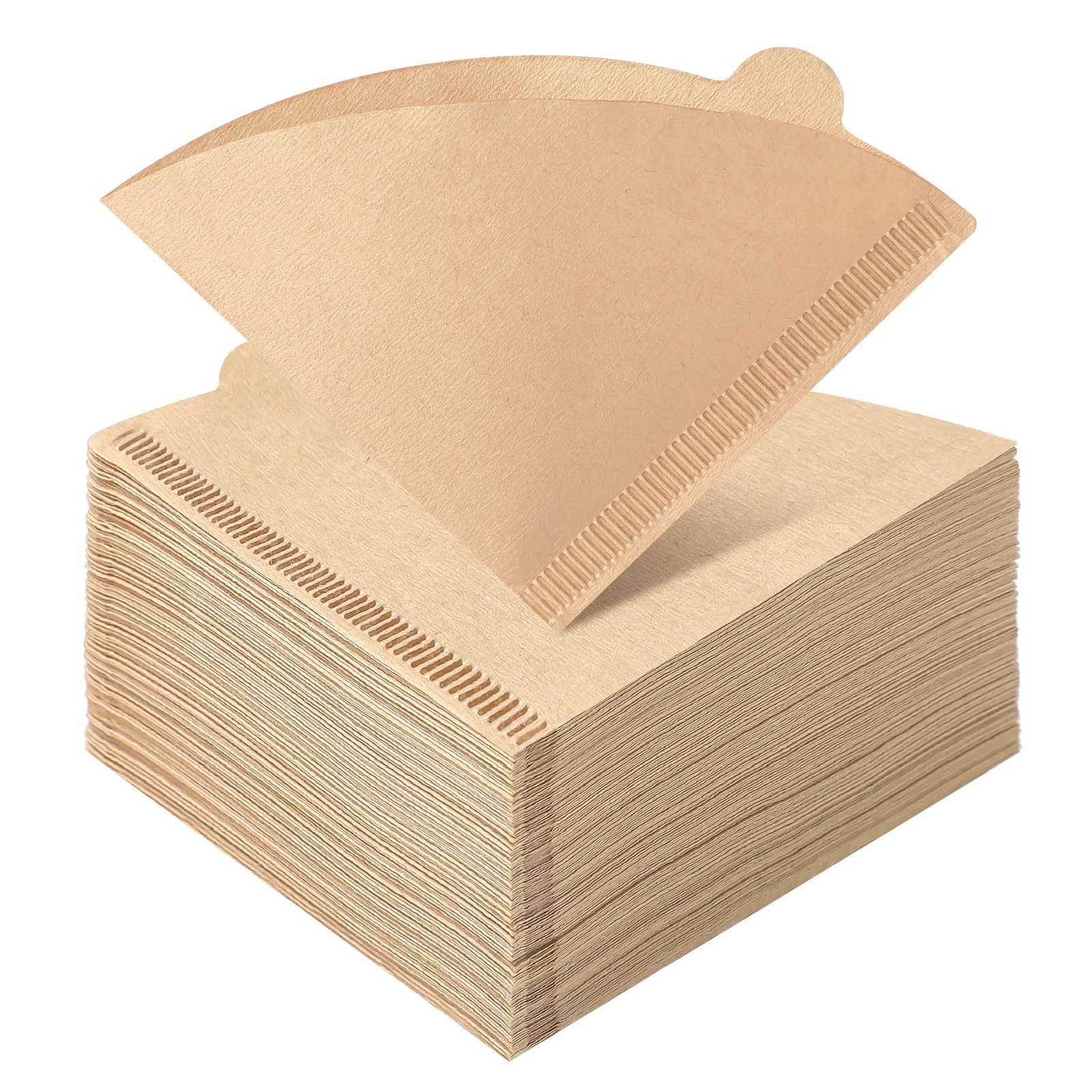 200 Count Cone Coffee Filters, Size 02 Natural Brown Pour V02/200Pcs,