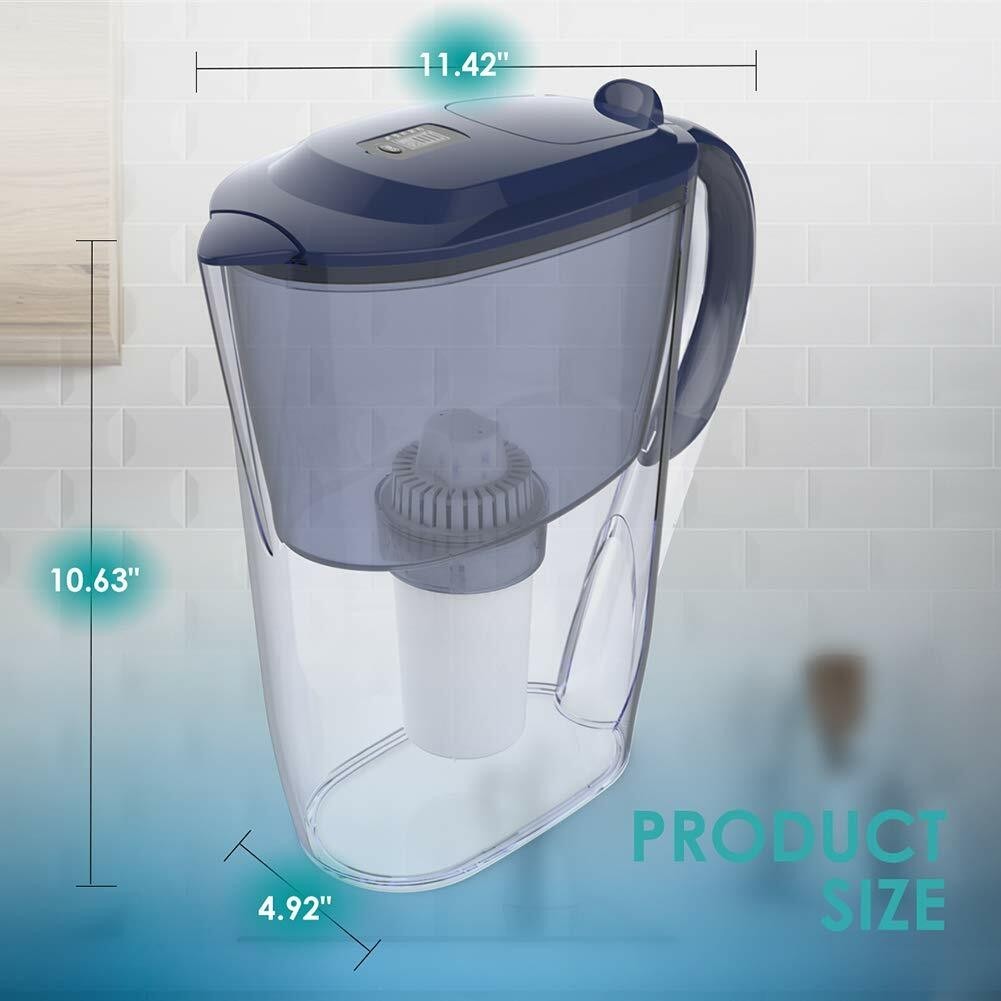 DP06Water Filter Jug Water Pitcher Purifier Cartridge Electronic Indicator 10Cup
