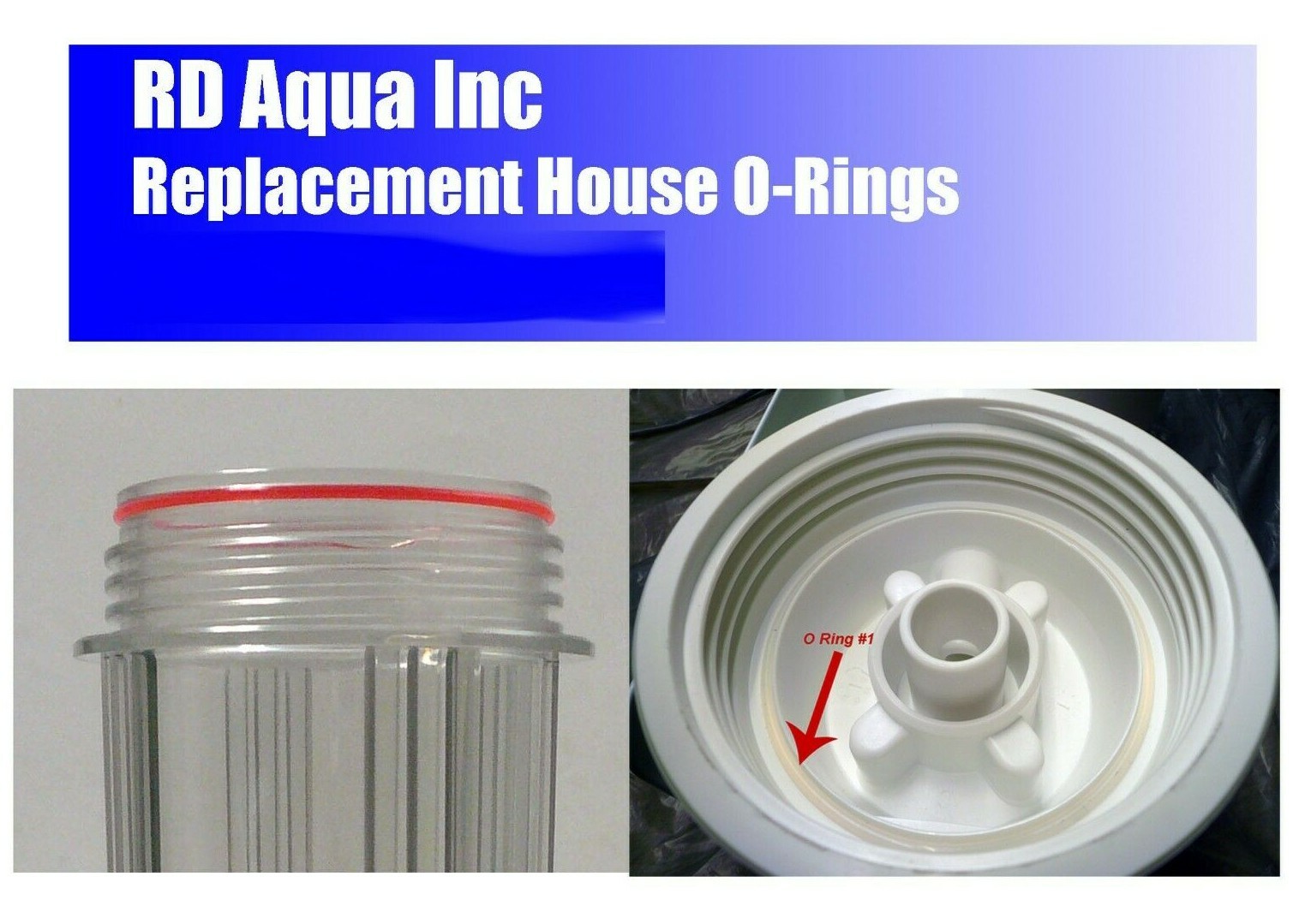 Replacement Double O-Rings for Standard 10″ Water Filter Housing (2 pcs)