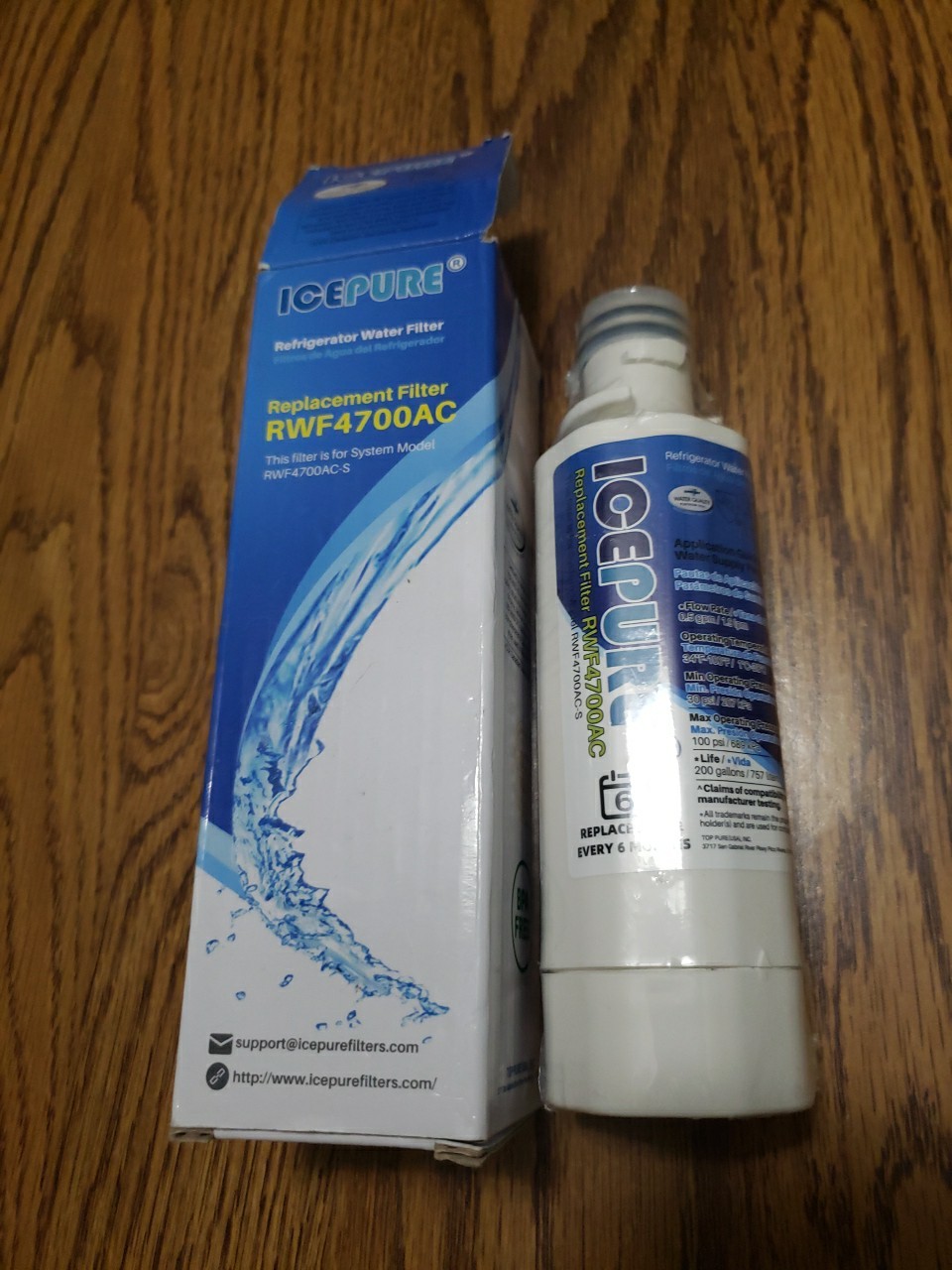 IcePure RWF4700AC Refrigerator Water Filter Replacement New In Box