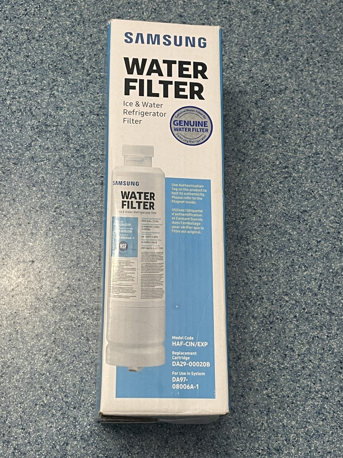 1 PACK Genuine Samsung DA29-00020B HAF-CIN/EXP-REFRIGERATOR Water Filter,USA