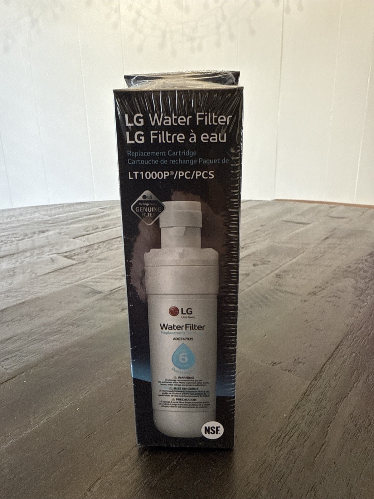 New 1 PACK LT1000P Fit LG LT1000P ADQ747935, Refrigerator Water Filter USA