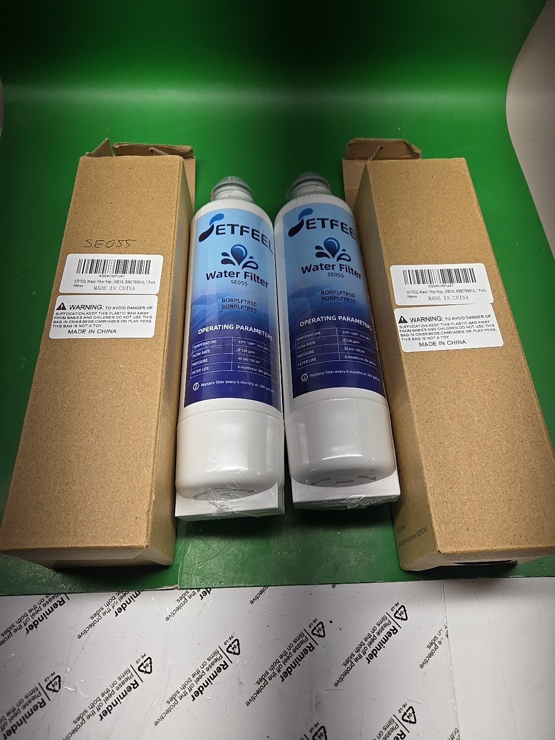 4 X NEW REFRIDG . WATER FILTER -SE055 – REPLACE BORPLFTR50 -BORPFTR55