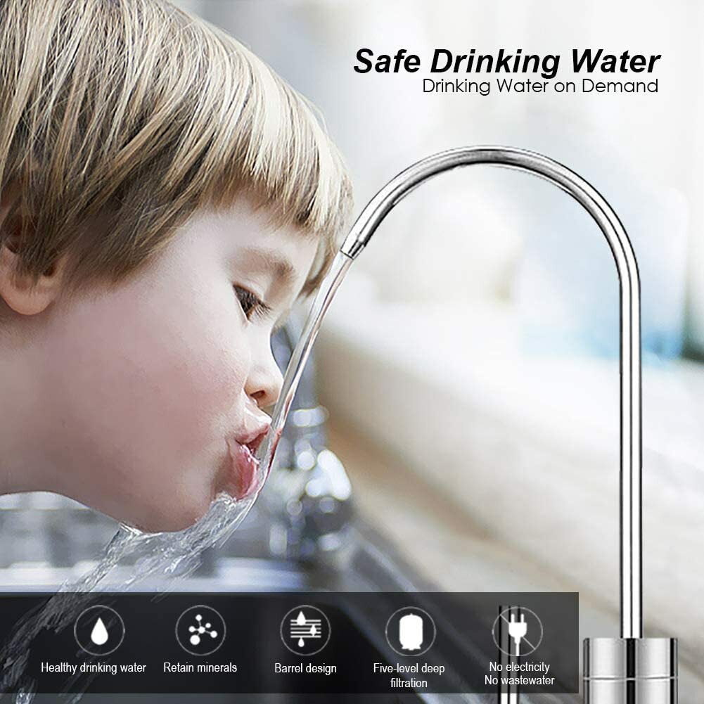 Reverse Osmosis Water Filtration System 5 Stage Under Sink RO Water Filter 75GPD