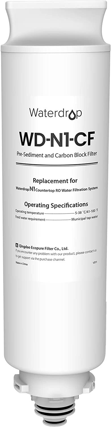 Waterdrop WD-N1-W Reverse Osmosis Water Filtration System replacement, WD-N1-CF