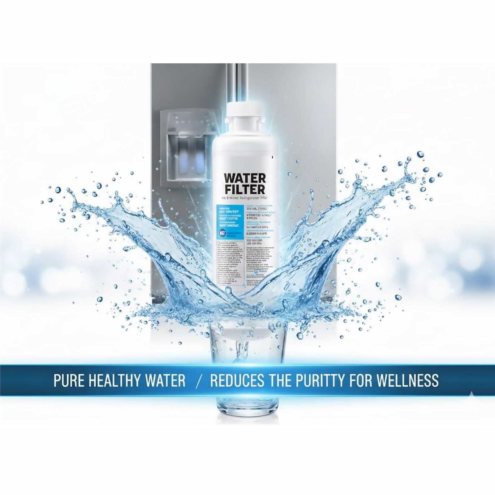 2 Pack DA97-17376B Refrigerator Water Filter Replacement For Samsung Fridge
