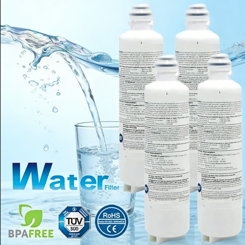4PCS For Bosch Ultra Clarity Pro BORPLFTR50 Refrigerator Water Filter WFC100MF