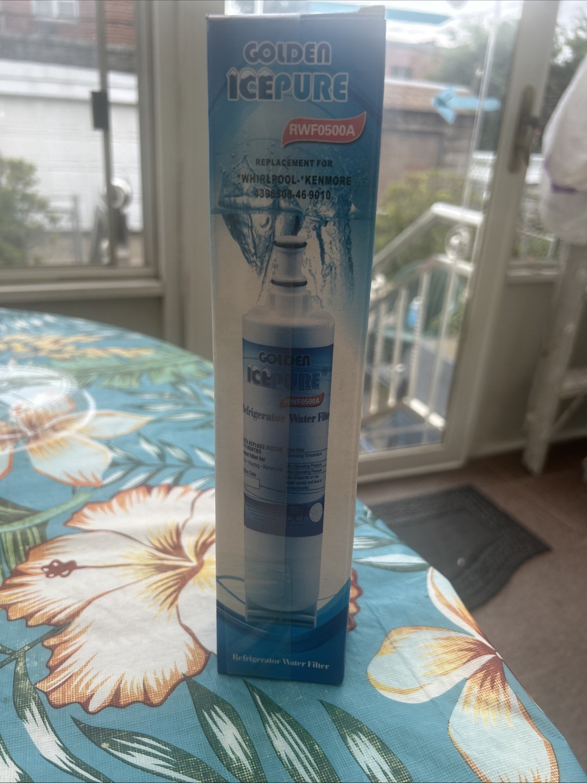 3 Golden Ice Pure Filters, Replacement For Whirlpool-Kenmore, Model RWF0500A