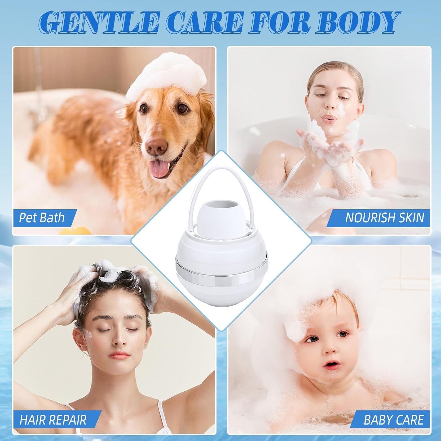 Bath Filter Tub Bathtub Water Filter Softer Skin & Hair 8 Stages Hotel Grade