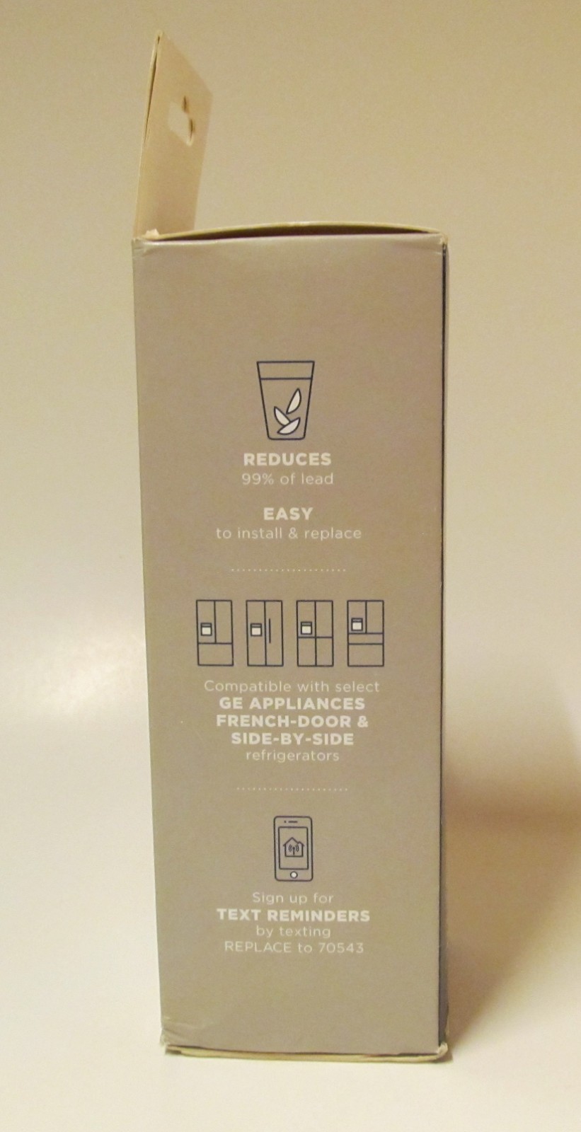 GE XWFE replacement refrigerator water filter, new, factory sealed