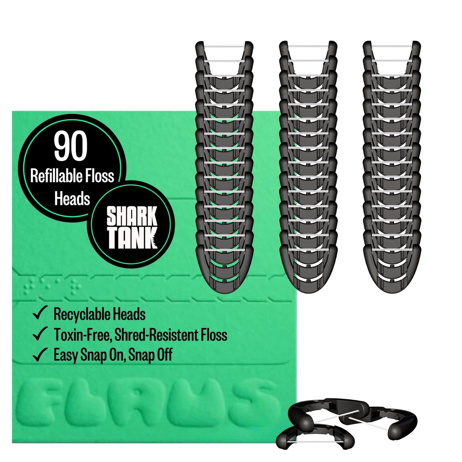 FLAUS Electric Flosser Refills (Oprah’s Refill Heads, Gentle Gliding Floss