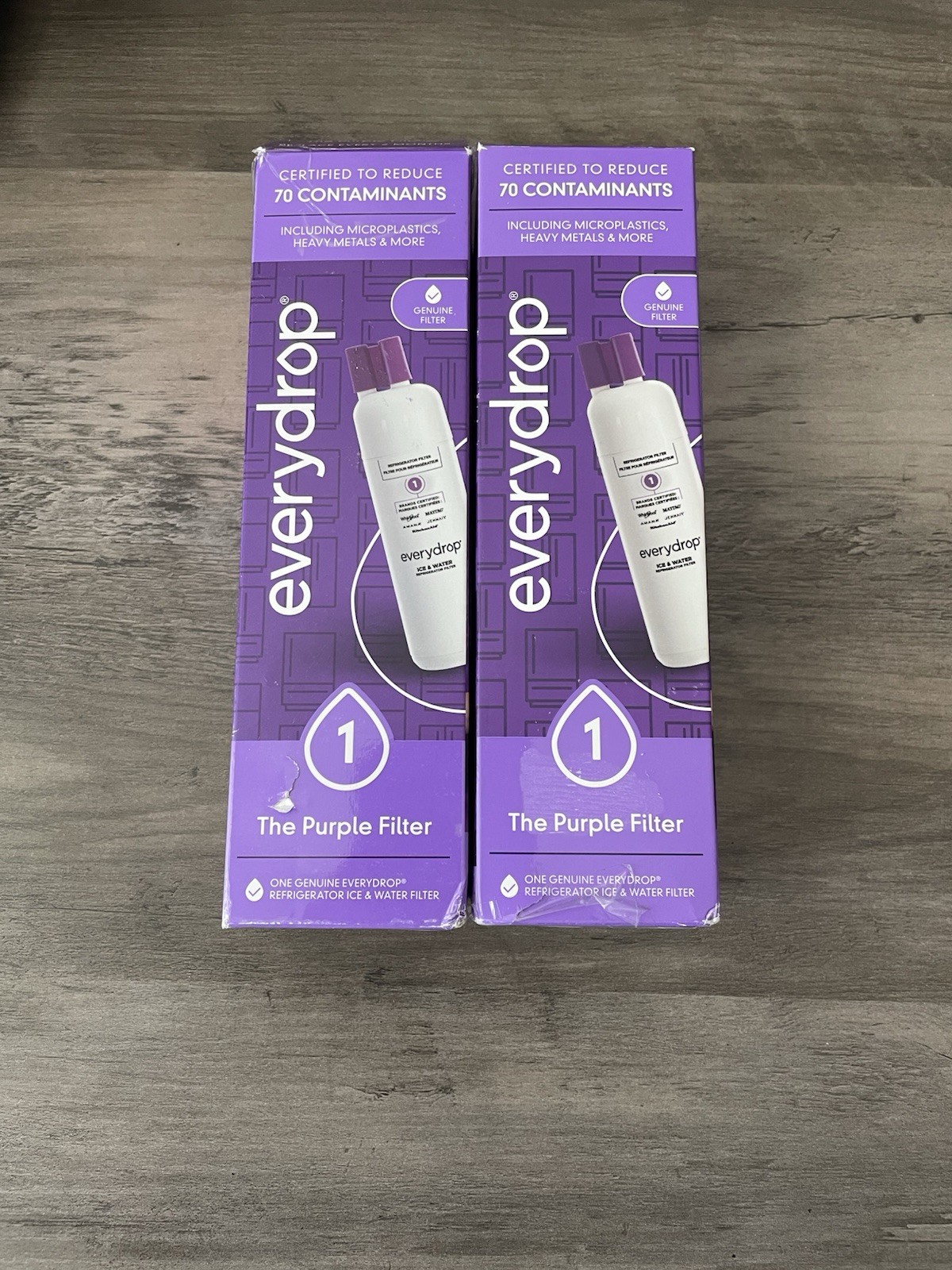 2 PACK ΕVΕRYDROP ΕDR1RXD1 Refrigerator ICE Water Filter 1 Replacement New