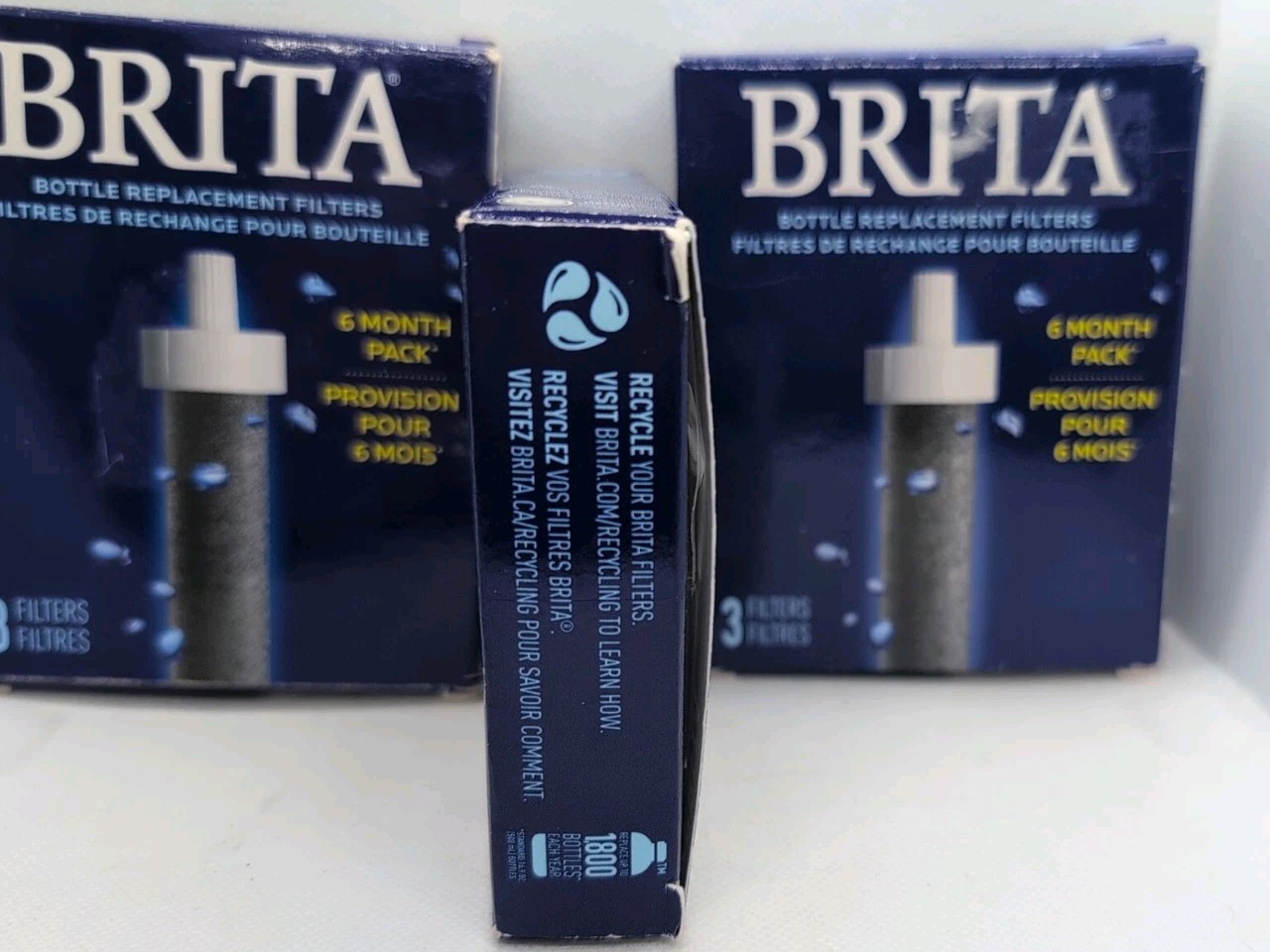 (3) Brita Water Bottle Replacement Filters 3 In Each, 9 Total