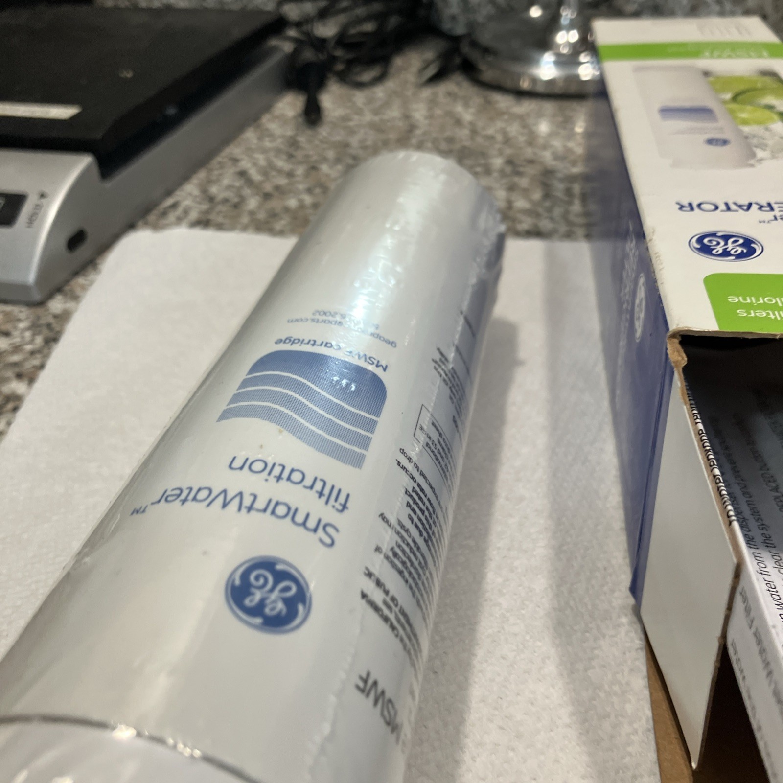 1 GE Genuine MSWF SmartWater Refrigerator Water Ice Filter Cartridge OEM SEALED