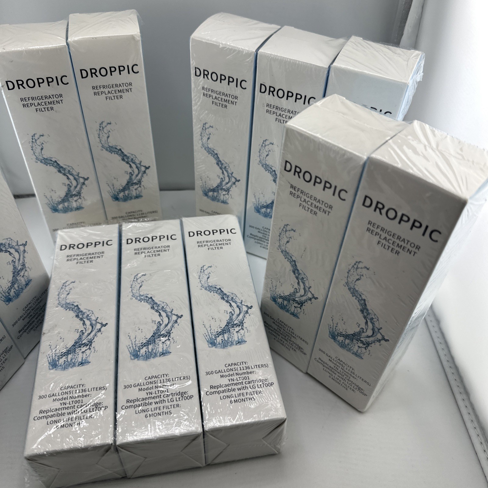 Droppic Refrigerator Replacement Filter, NEW, compatible with LG700P Lot Of 13