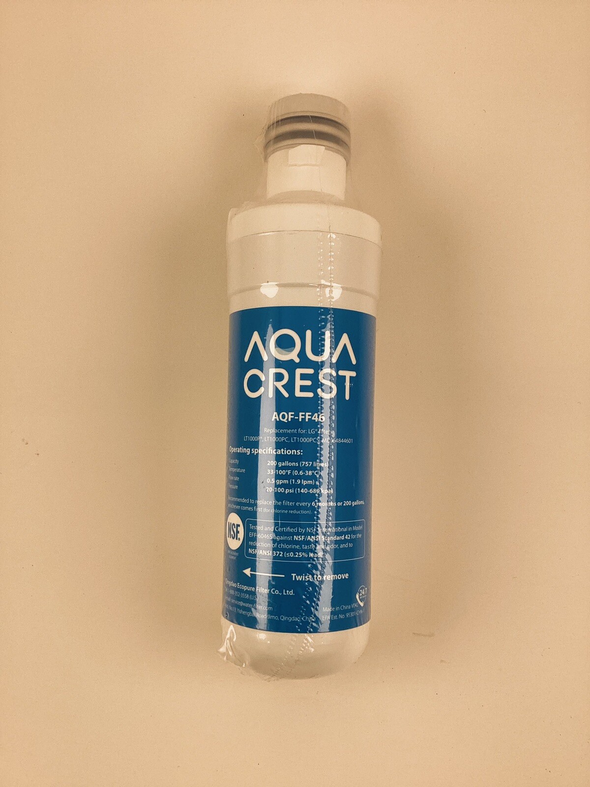 Aqua Crest AQF-FF46 Water Filters – Sealed New