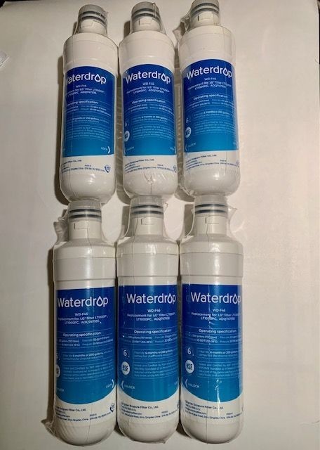 REFRIGERATOR Water Filters for LG LT1000P LG LT1000PC ADQ747935 WATERDROP 6 EACH