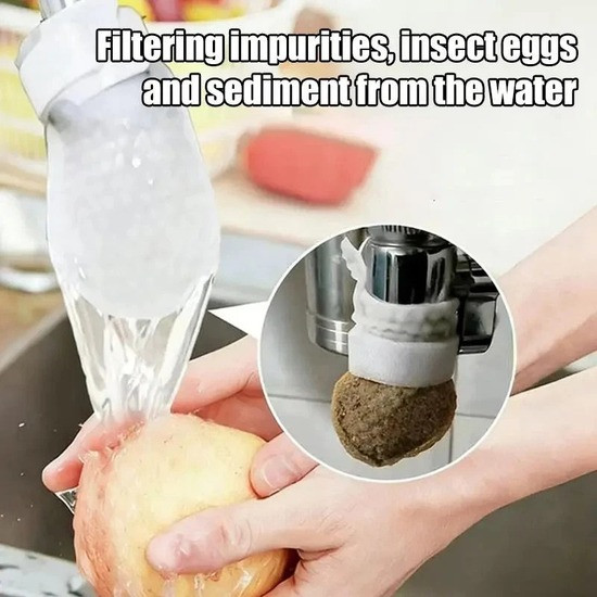 50/100 Cotton Filter Bag For Faucet, DIY Faucet Filter Cotton Bags Water Filters