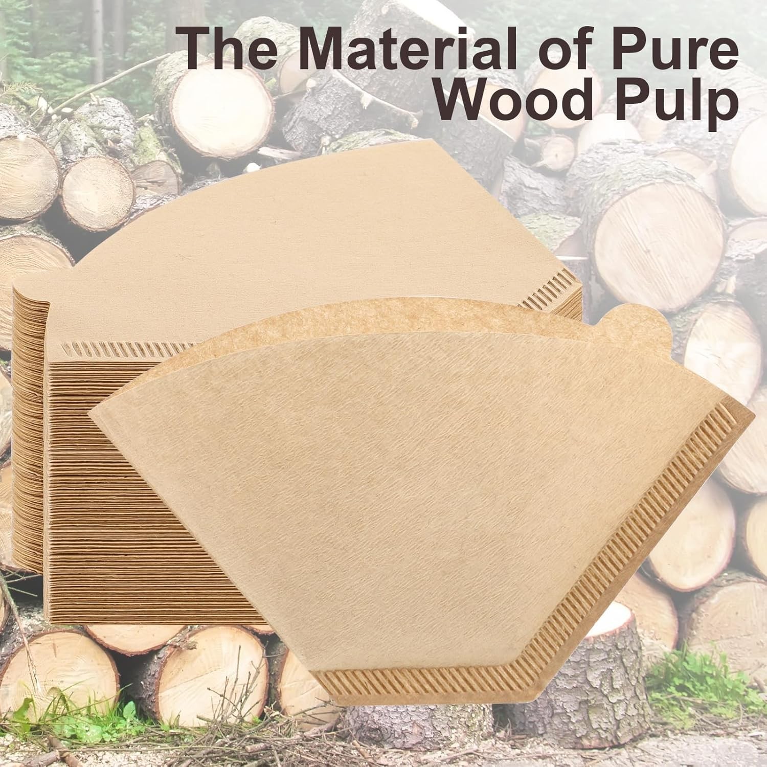 200 Count Coffee Filter #2, 2 Filters Cone Unbleached Disposable…