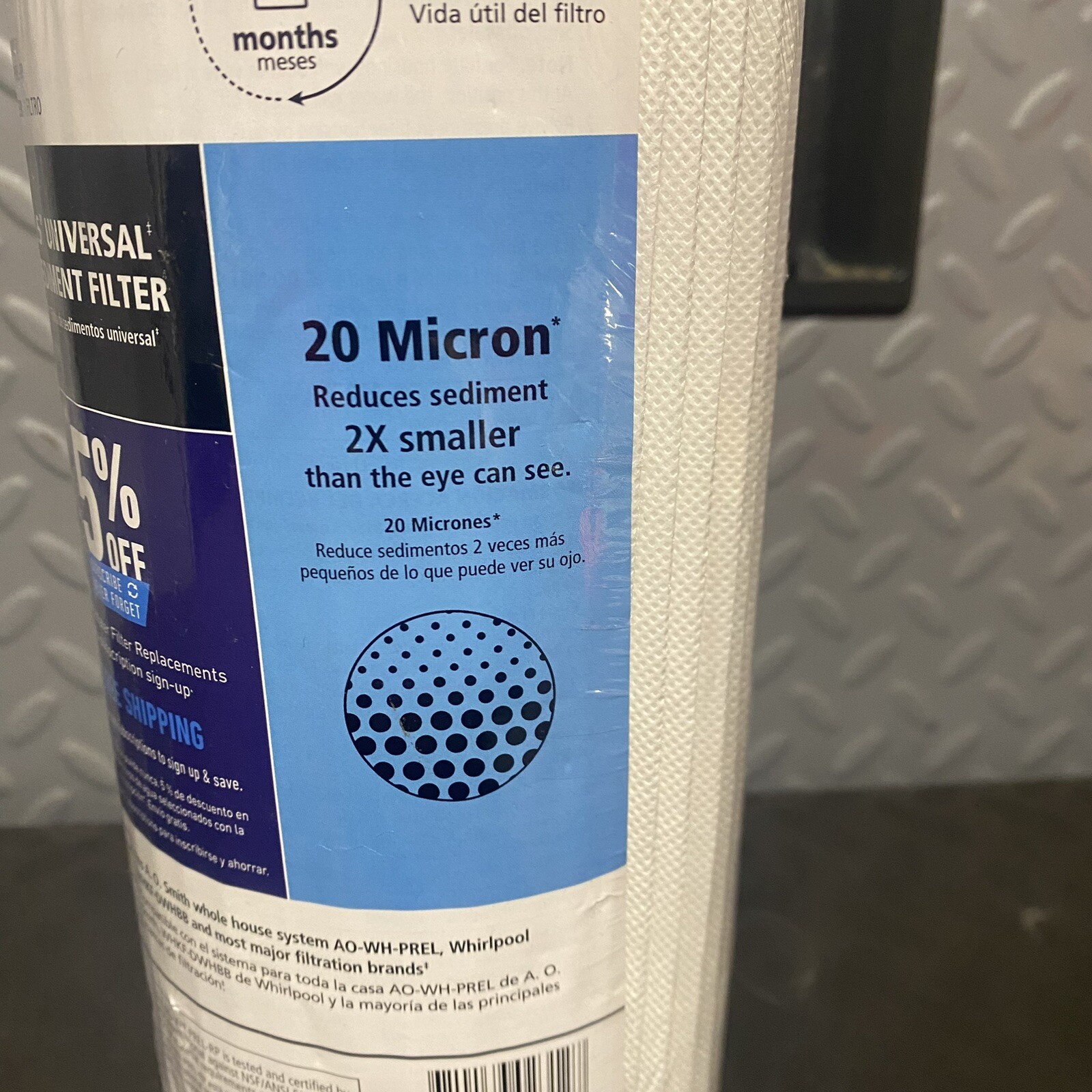 4.5″x10″ 20 Micron Sediment Water Filter Replacement Cartridge AO-WH-PREL-RP