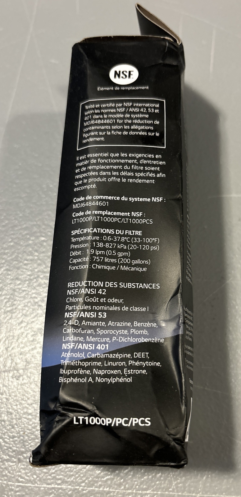 LG LT1000P 6Month / 200Gal Capacity Replacement Refrigerator Water Filter…