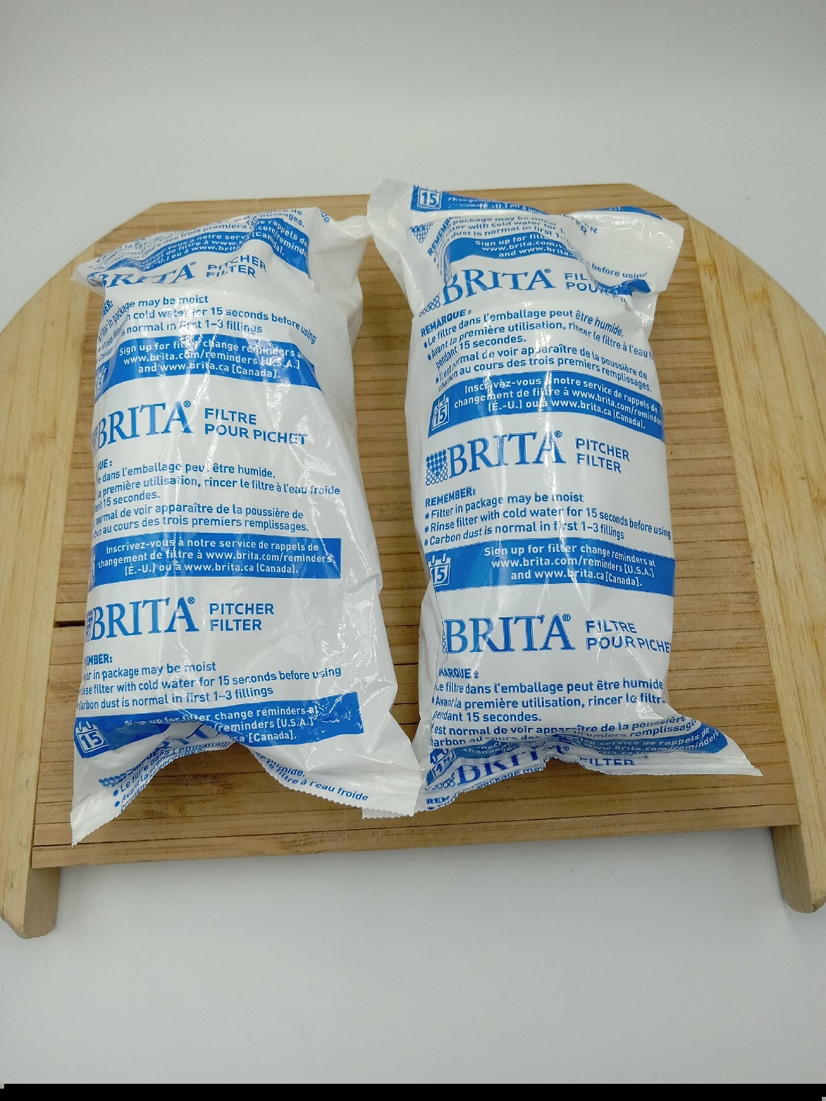 2 Brita Water Filter Pitcher Advanced Replacement Filters 2 Count Pack no box