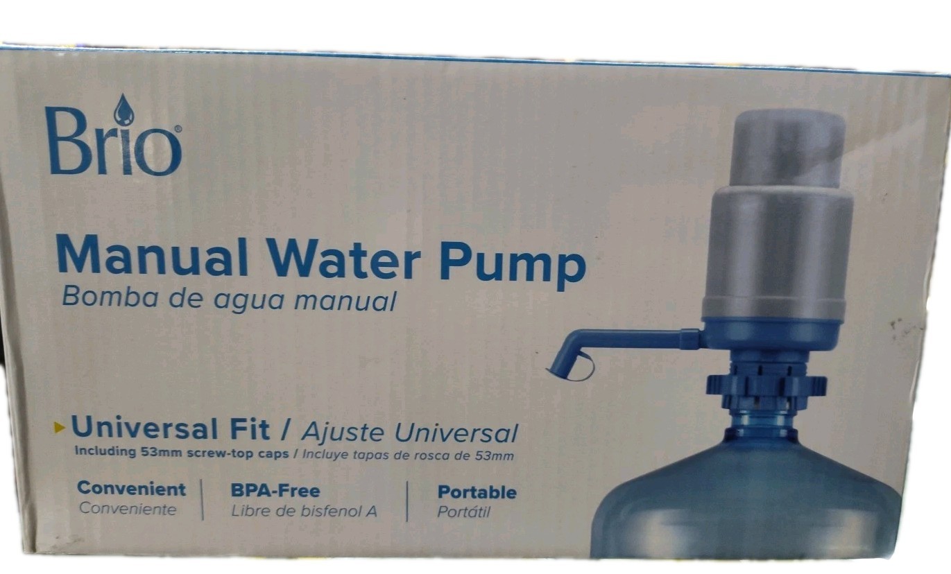 Brio Universal Manual Drinking Water Pump Gray-Open Box Unused