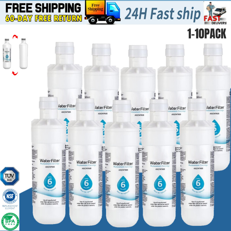 For LG LT1000P Fridge Replacement Refrigerator Water Filter ADQ747935 1~10PACK