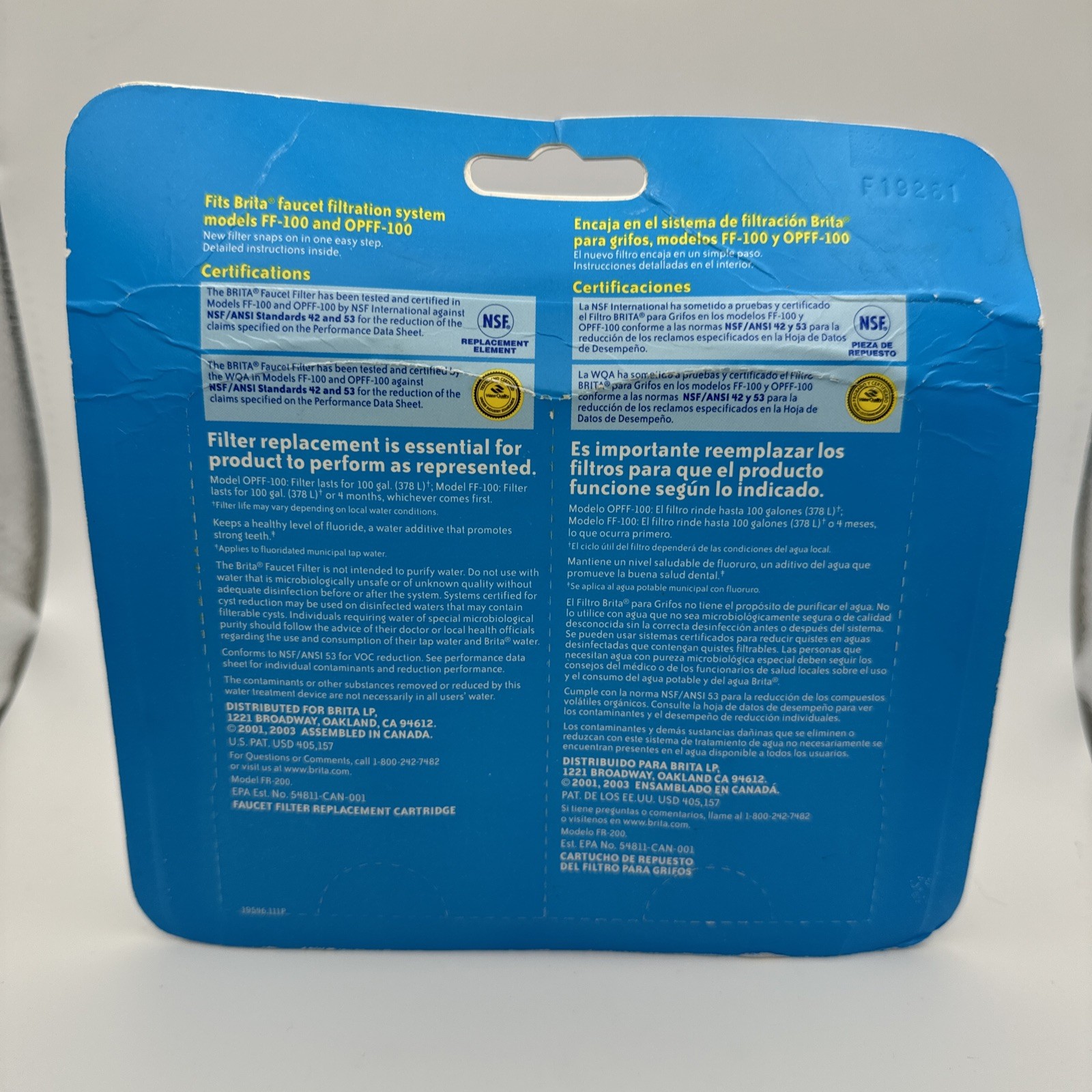 Brita On-Tap Faucet Water Filter Replacements, Chrome, 2 Count FF-100 & OPFF-100