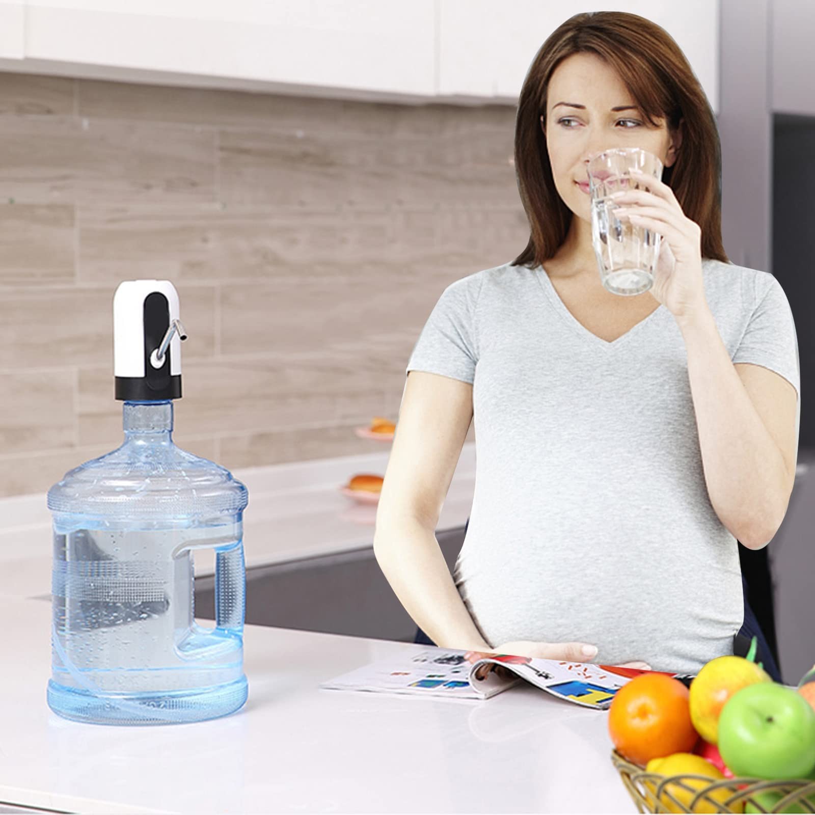 Universal Electric Drinking Water Bottle Pump USB Portable Dispenser 5 Gallon
