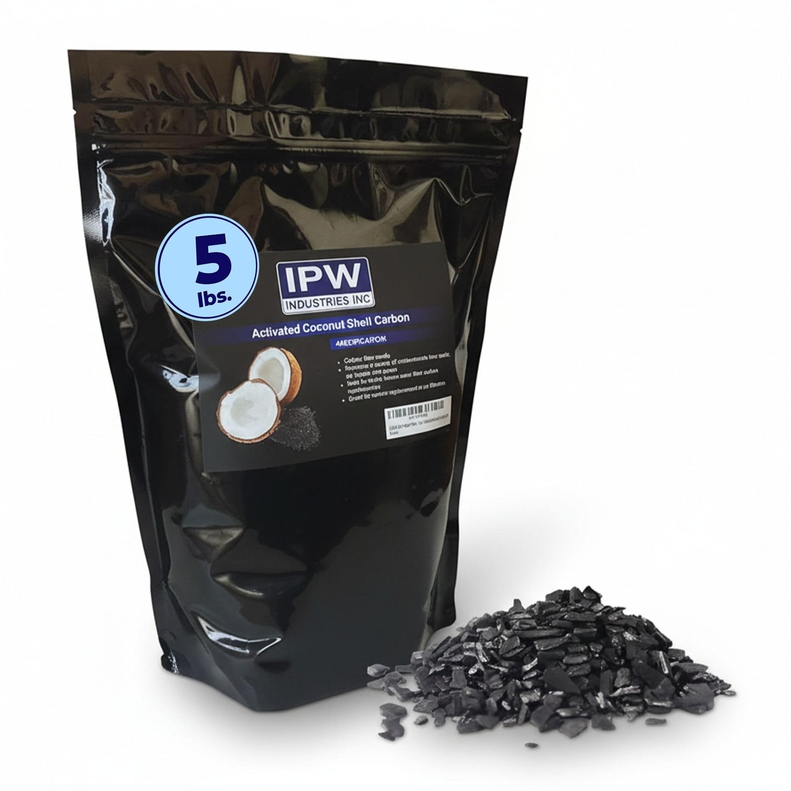 IPW Industries Bulk Activated Carbon – 4×8 Mesh Coconut Shell Granular Activated