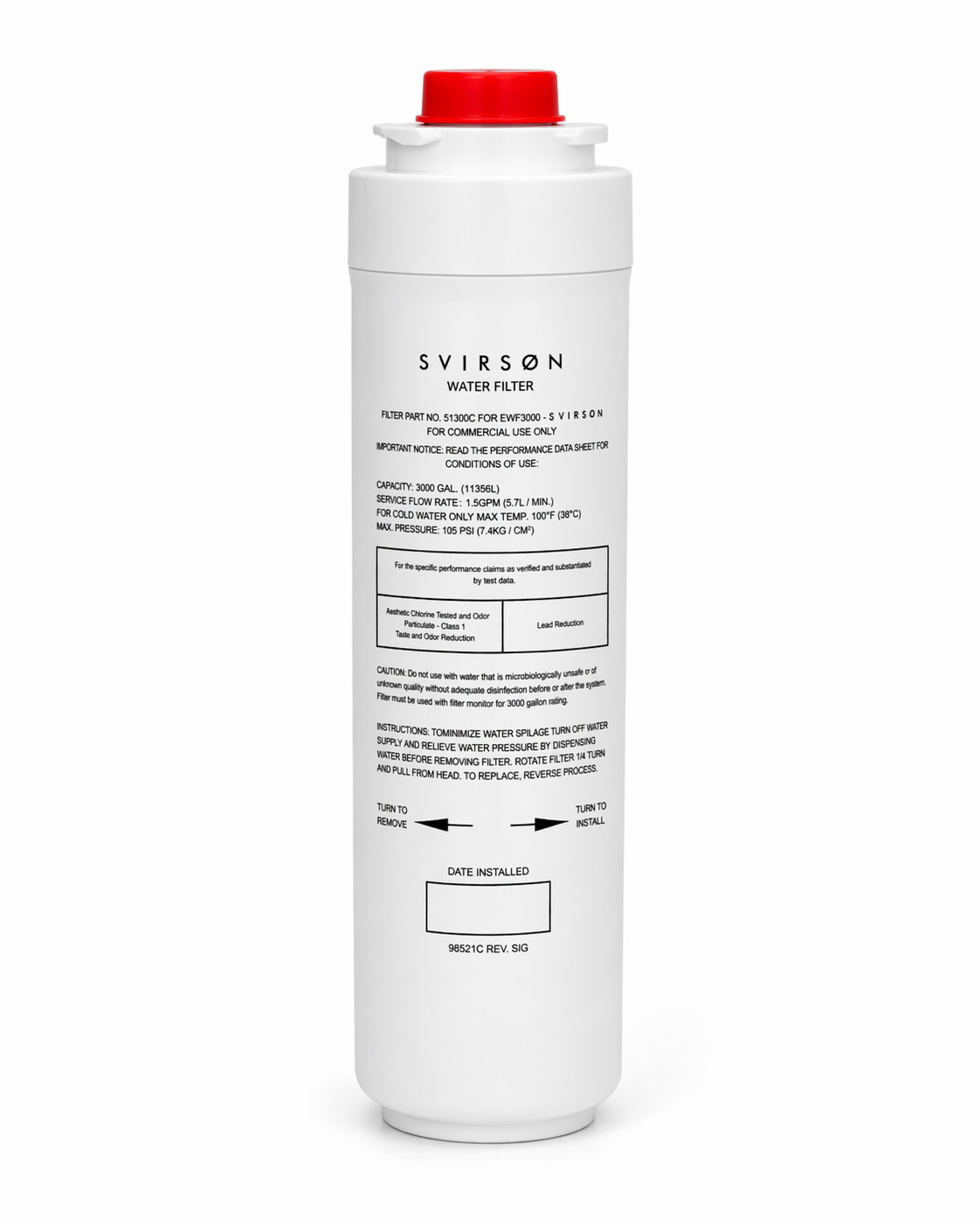 SVIRSON 51300C Water Filter Replacement for Elkay EWF3000 | 1 Pack | Fast Shippi