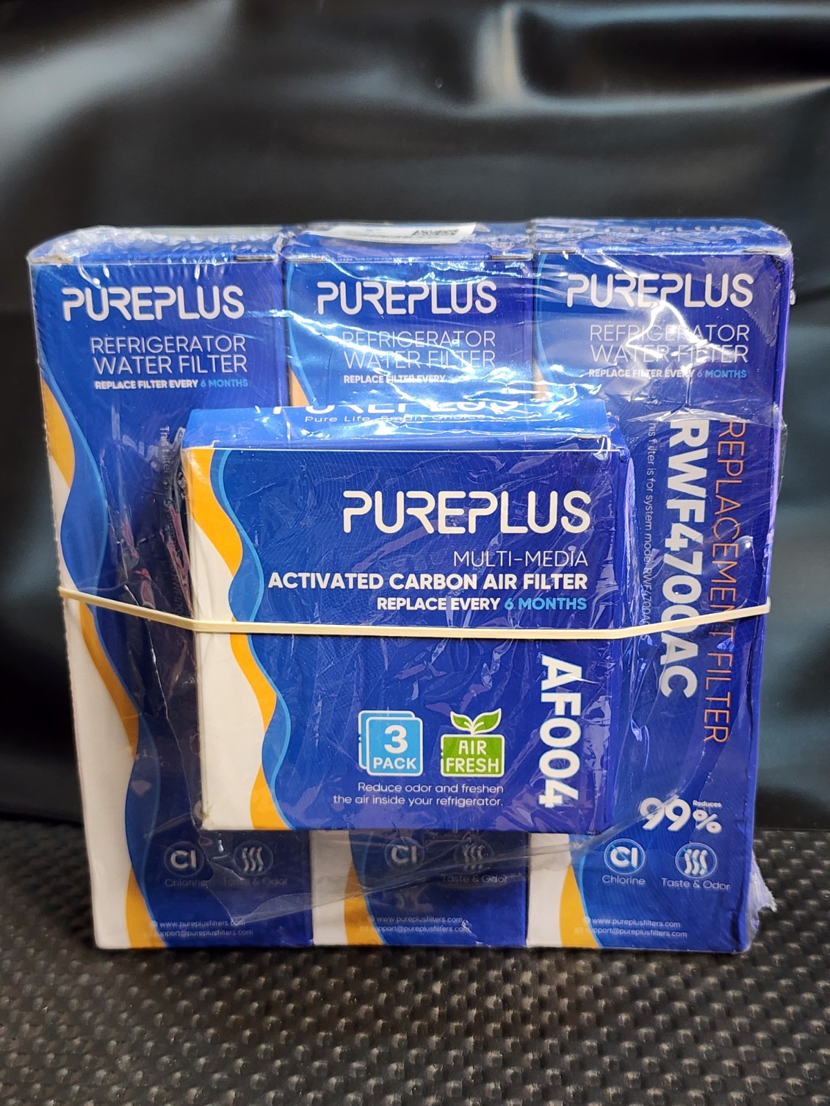3 Pack – PUREPLUS Water Filter RWF4700AC – Air Filter AF004 Fit for LG & Kenmore