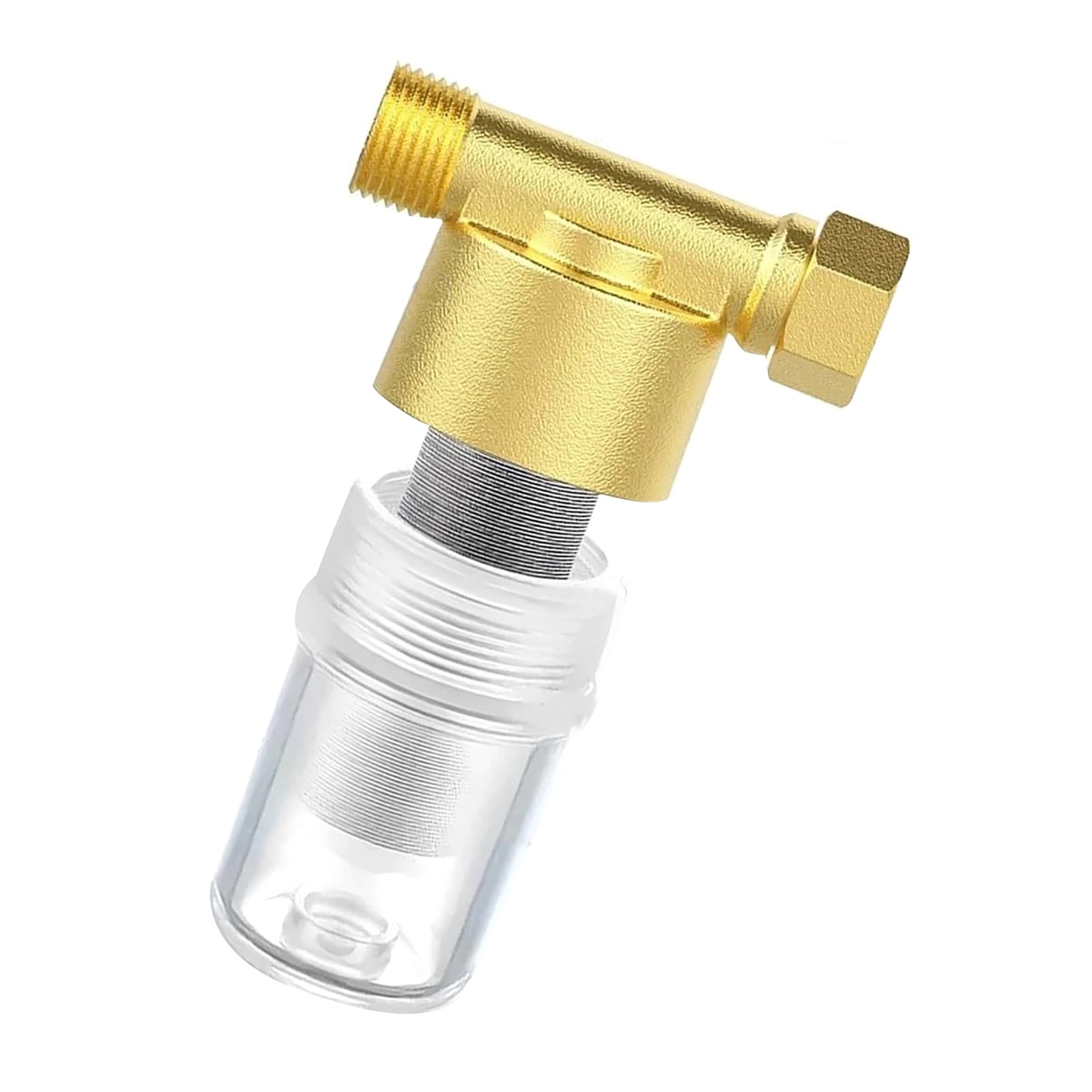 Brass Sediment Filter for Water Heater 40 Micron 1/2 3/4 Inch Reusable Cup Set