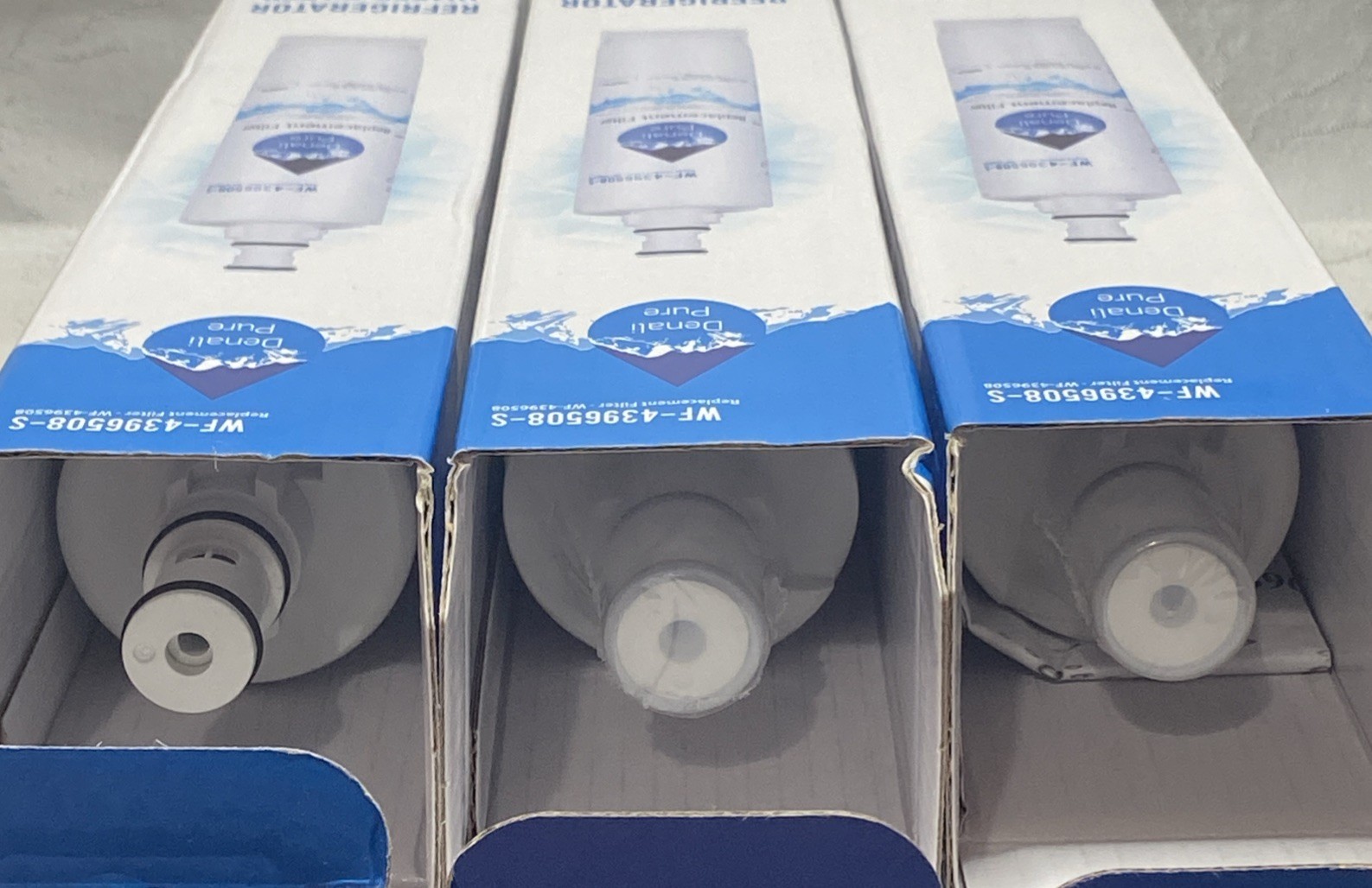 New Lot of 3 Refrigerator Water Filter Denali Pure WF-4396508-S For Whirlpool