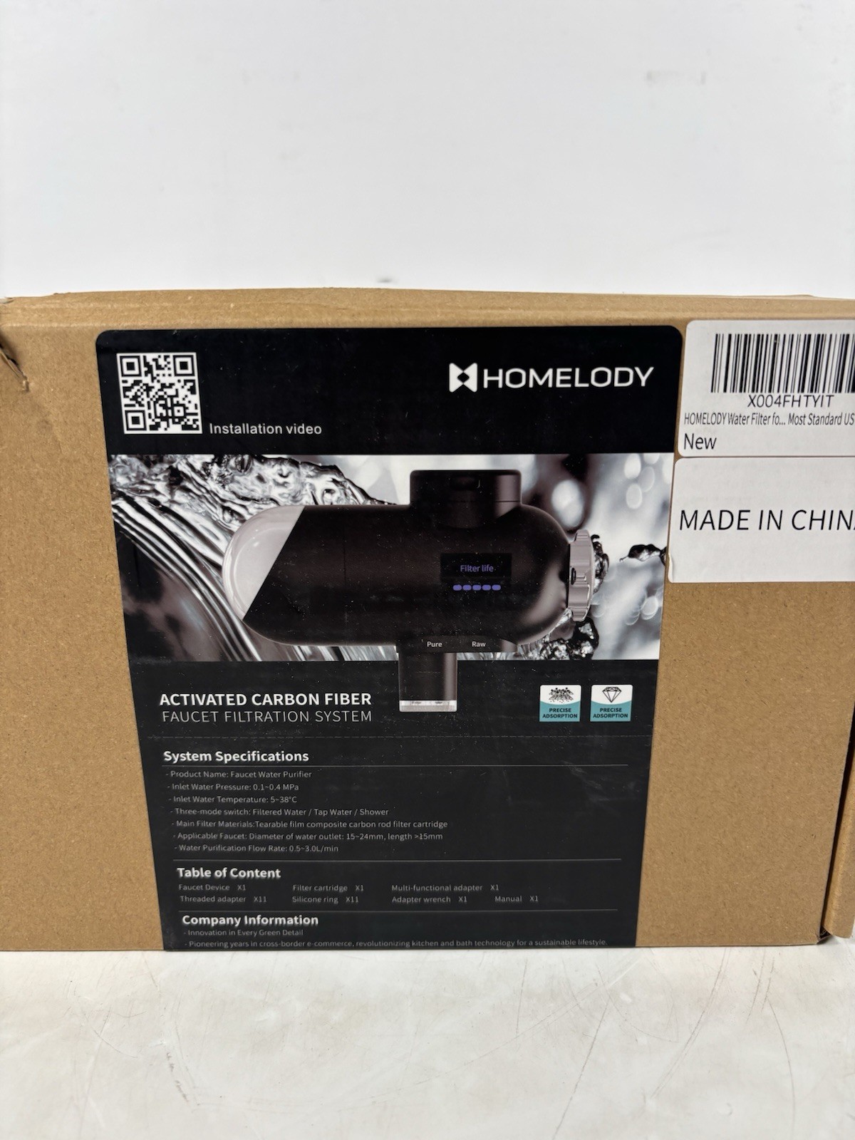 HOMELODY 3.0 Water Filter for Sink Faucet – Upgraded LED Display 3000-4000L