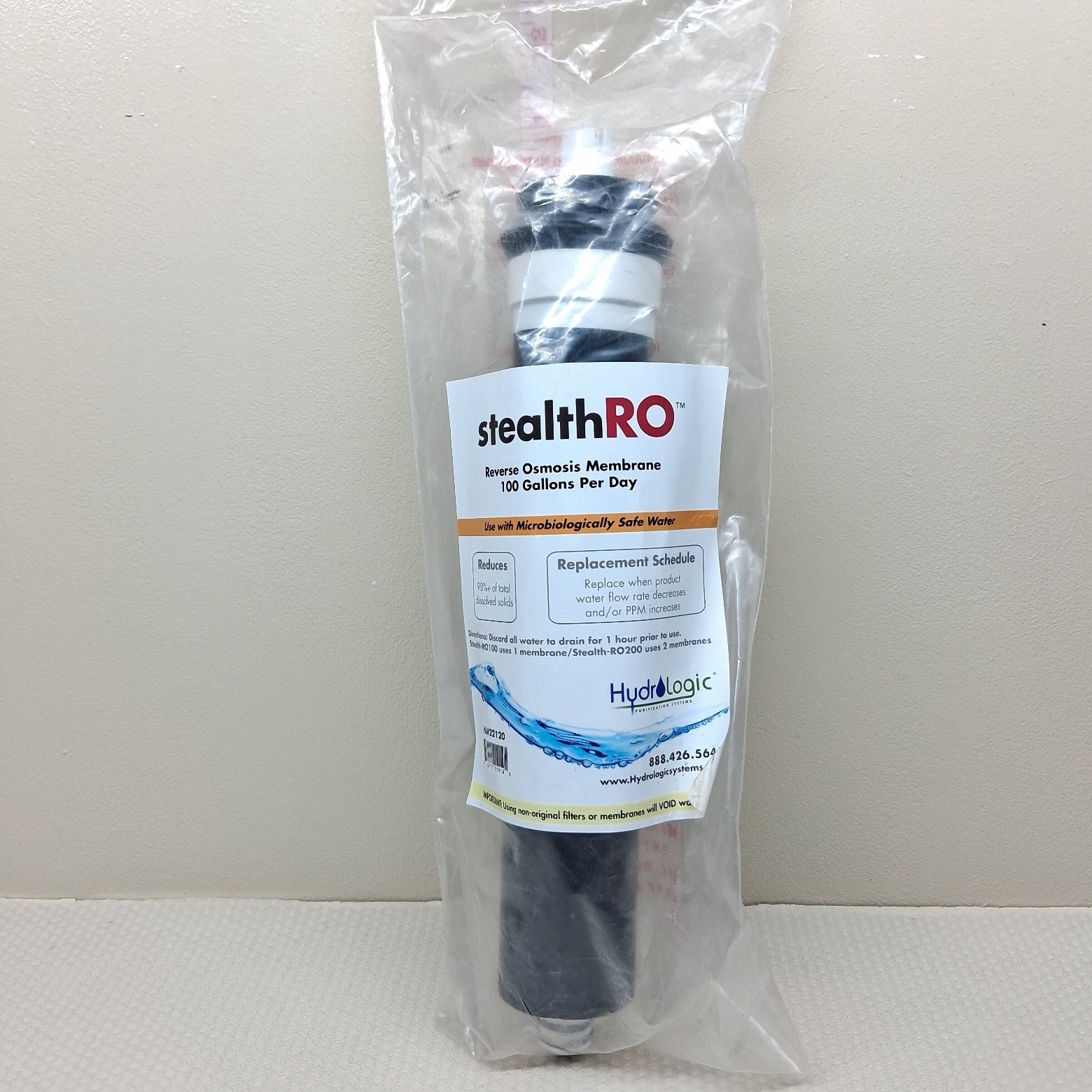 Hydro-Logic Reverse Osmosis Membrane Steal 100/200 100 Gal Per Day HL22120