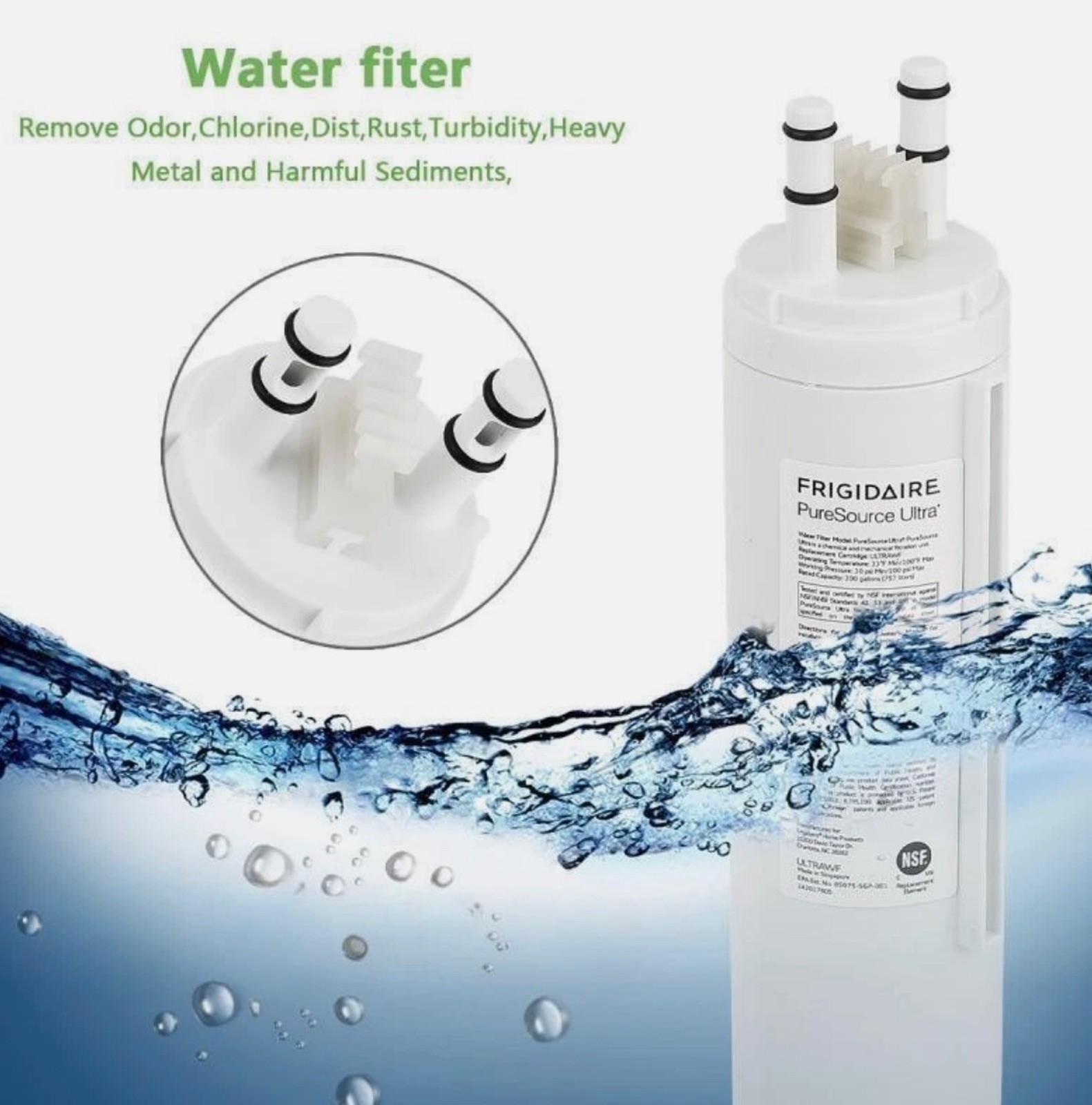 New Frigidaire WF3CB PureSource 3 Refrigerator Water Filter Sealed Genuine OEM