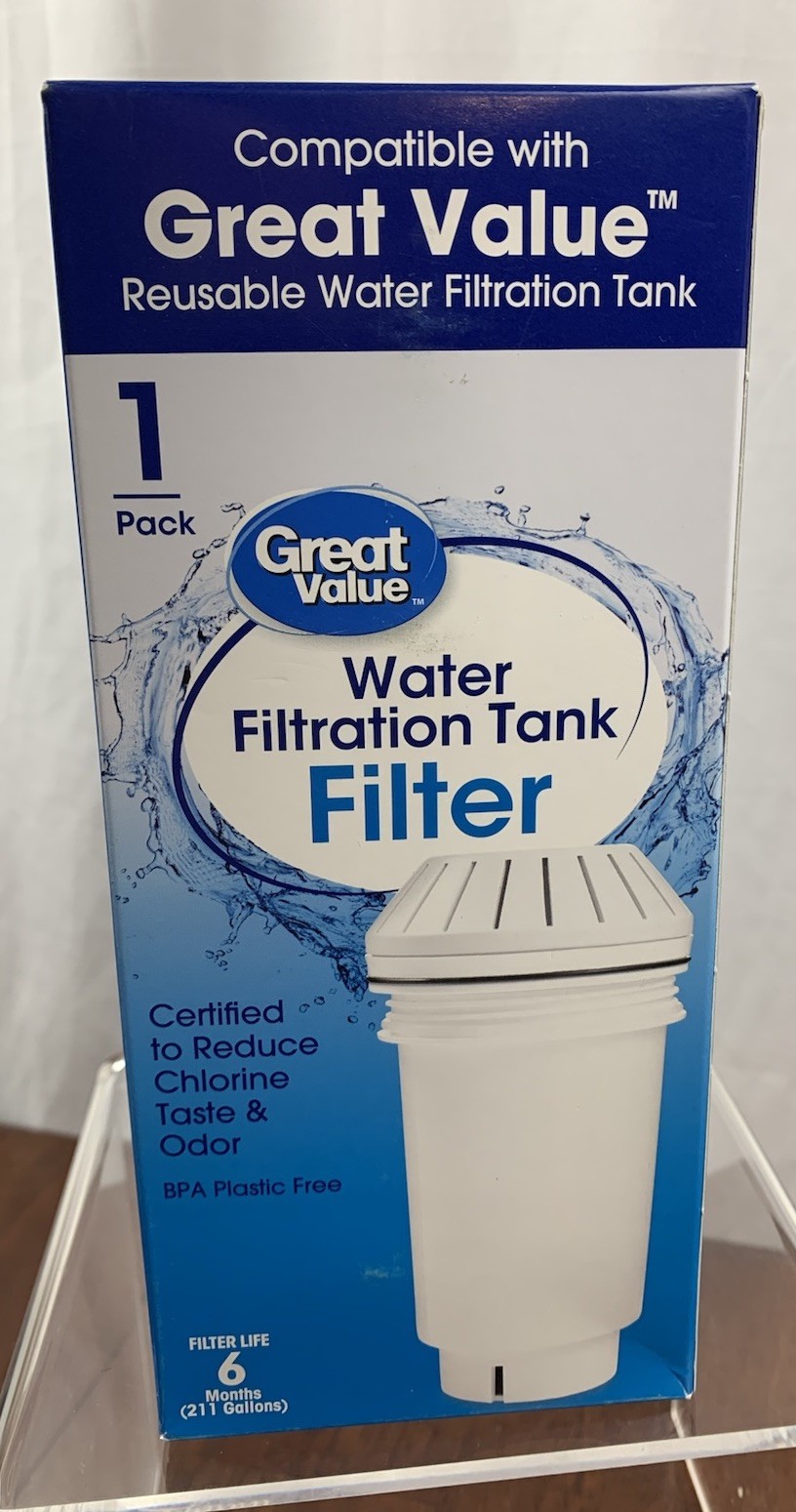 Great Value Water Filtration Tank Replacement Filter NEW SEALED Lot Of 2