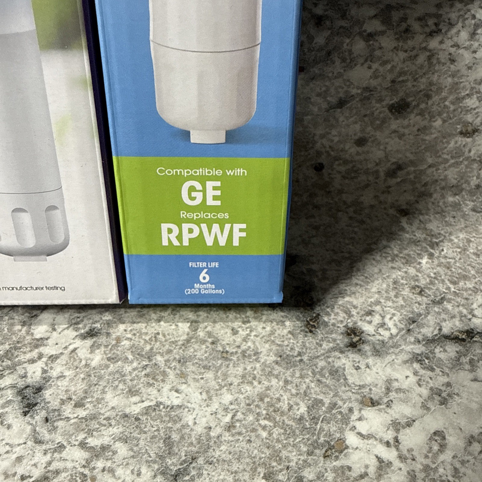 Ge Model RPWF 6months 200 gal (4) Great Value Refrigerator Water Filter Replaces