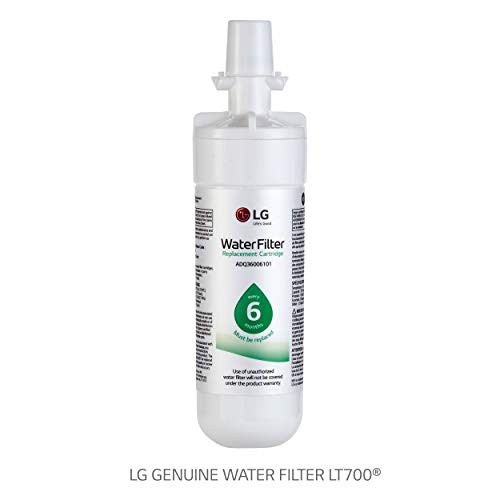 LG LT700P 6 MONTHS 200 GALLON REFRIGERATOR WATER FILTER NSF42 NSF53 – WHITE